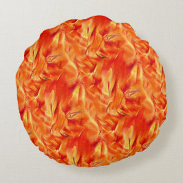 テクスチ風変わりャ非常にサテン色のトーンは、多くの赤みを帯びた黄金 ラウンドクッション