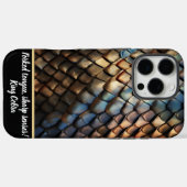 テクスチ鮮やかュされた有毒なヘビの皮 Case-Mate iPhoneケース (裏面 (横))