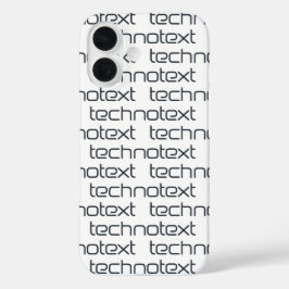 テクストテクスト ロゴ iPhone 16ケース
