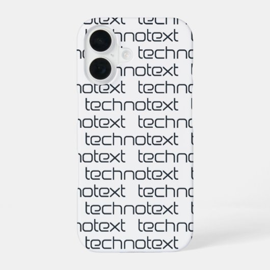 テクストテクスト ロゴ iPhone 16ケース (裏面)