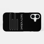 テクストテクノロゴ iPhone 16ケース (裏面横)