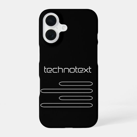 テクストテクノロゴ iPhone 16ケース (裏面)