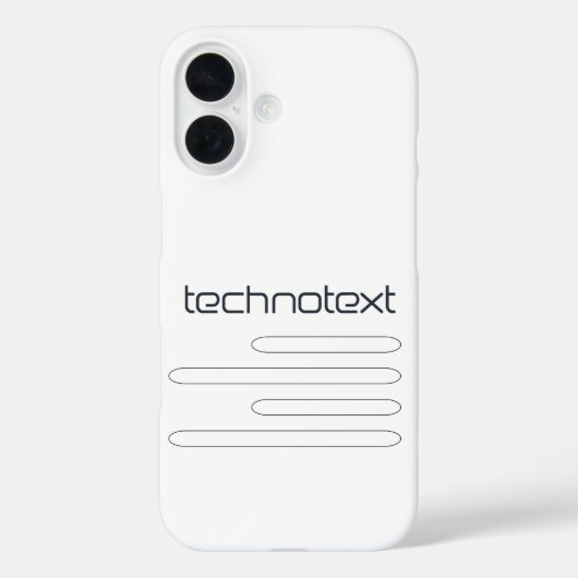 テクストテクノ テクノ テキスト ロゴ Case-Mate iPhoneケース (裏面)