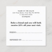 テクスミニマルチャエレガントベージュピンクフェイク金ゴールドハート 紹介カード (裏面)