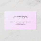 テクスミニマルチャエレガントライトパステル美しい ロイヤリティカード (裏面)