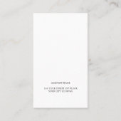 テクスモダンチャの白い弁護士 名刺 (裏面)