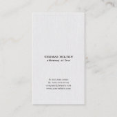 テクスモダンチャの白い弁護士 名刺 (正面)