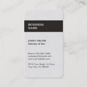 テクスモダンチャの白い弁護士 名刺 (正面)