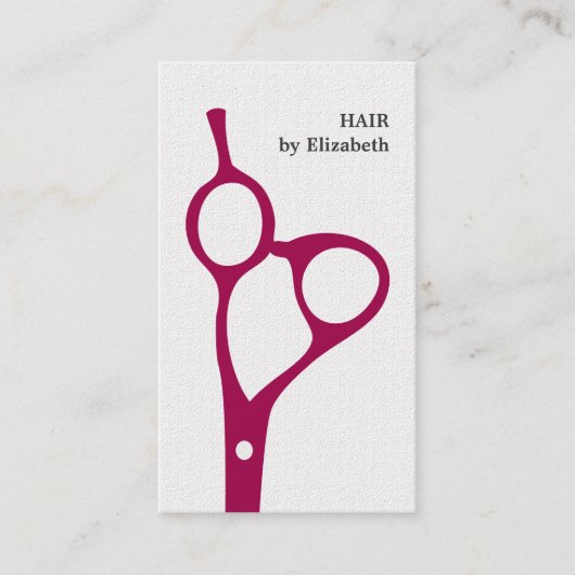 テクスモダンチャの白い美容師 名刺 (正面)