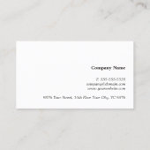 テクスモダンチャエレガントグレイフェイク金ゴールド線 名刺 (裏面)