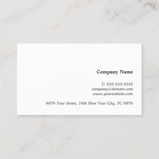 テクスモダンチャエレガントグレイフェイク金ゴールド線 名刺 (裏面)