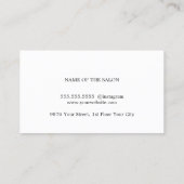 テクスモダンチャエレガントライトグレー美容師 名刺 (裏面)