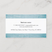 テクスモダンチャカッコいいブルーホワイトインテリアデザイナ 名刺 (裏面)