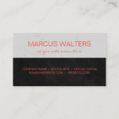 テクスモダンチャ企業の2トーン 名刺 (裏面)