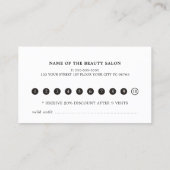 テクスモダンチャ美しいサロンロイヤリティカード ロイヤリティカード (裏面)