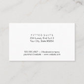 テクスモダンチャ |クラシック黒縁ど 名刺 (裏面)