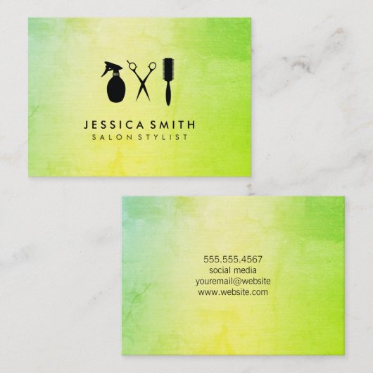 テクスモダンチャ 名刺 (正面/裏面)