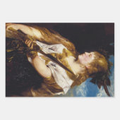 テクス素朴チャヴィンテージバイキング女性男性デコページ ラッピングペーパーシート (正面3)