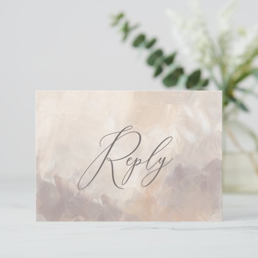 テクス絵を描チャのベージュとクリーム結婚スクリプトの返信 (スタンド正面)