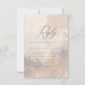 テクス絵を描チャのベージュとクリーム結婚スクリプトの返信 (裏面)