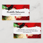 テクス絵を描チャ |クリエイティブの芸術的背景 名刺 (正面/裏面)