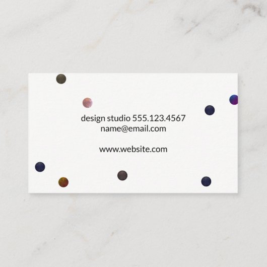 テクス芸術的カラフルチャ球 名刺 (裏面)