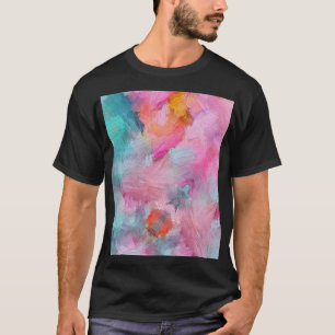 テクス芸術的チャ:カラフル抽象芸術壁紙 Tシャツ