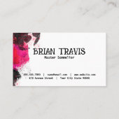 テクス芸術的絵を描チャ |ワイングラス 名刺 (裏面)