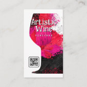 テクス芸術的絵を描チャ |ワイングラス 名刺 (正面)