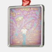 テクニカラーのたがの女の子 メタルオーナメント (左)