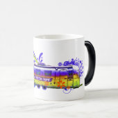 テクニカラーのキャンピングカーの魔法の変形させるマグ モーフィングマグカップ (正面右)