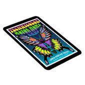 テクニカラーモーターホームグルービーピースバタフライ マグネット (右側)