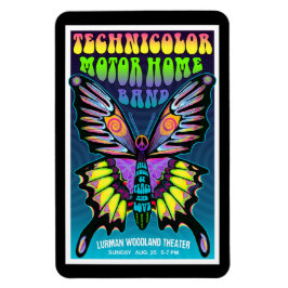 テクニカラーモーターホームグルービーピースバタフライ マグネット