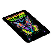 テクニカラーモーターホームバンドサイケデリックバタフライ マグネット (右側)