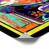 テクニカラーモーターホームバンドポスターデザイン ポスター (角)