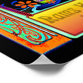 テクニカラーモーターホームバンドロックアートポスター ポスター (角)