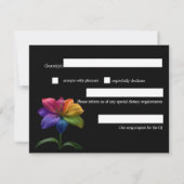 🌈 テクニカラー・ラブ バジェットRSVP 出欠カード (裏面)