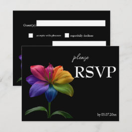 🌈 テクニカラー・ラブ バジェットRSVP 出欠カード