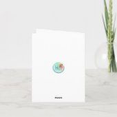 テクニカラー《植物》百日草カード サンキューカード (裏面)