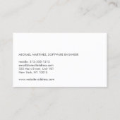 テクニカルコンピュータフォント名刺 名刺 (裏面)