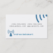 テクニカルサポートのコンピュータ修復ギーク分隊 名刺 (裏面)