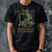 テクニカルサポートのネコ コンピューター Tシャツ