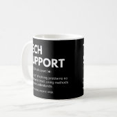 テクニカルサポートの仕事は面白い コーヒーマグカップ (正面左)