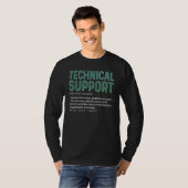 テクニカルサポートの定義 テック プログラマー Tシャツ (正面フル)