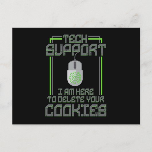 テクニカルサポートを削除する ポストカード (正面)