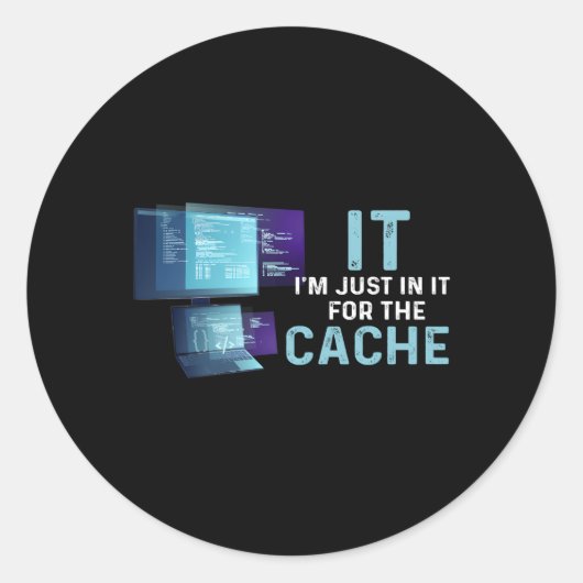 テクニカルサポートヘルプデスクIt部門に所属しているIt部門 ラウンドシール (正面)