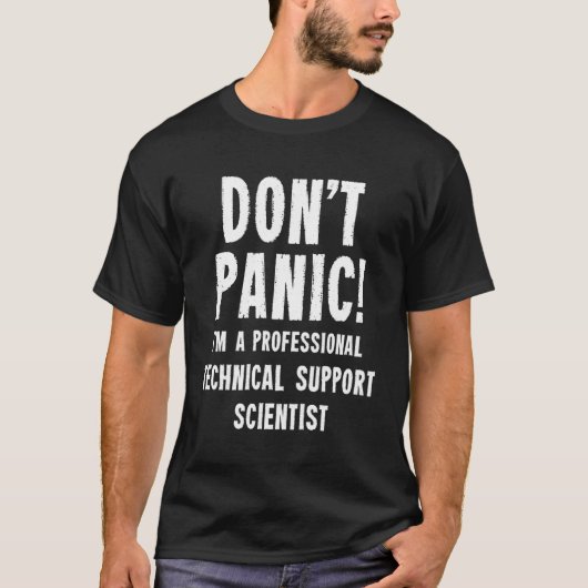 テクニカルサポート科学者 Tシャツ (正面)