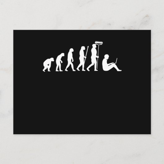 テクニカルサポート進化コンピュータITプログラマ インビテーションポストカード (正面)