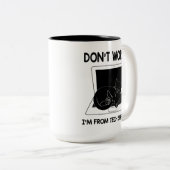 テクニカルサポート、かわいい猫のプレゼント ツートーンマグカップ (正面右)