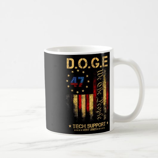 テクニカルサポートElon Doge コーヒーマグカップ (右)